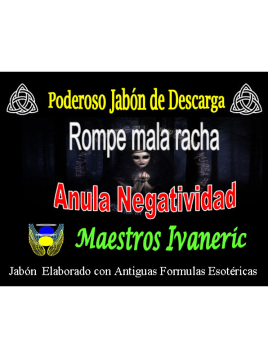 Jabón Esotérico de Propósito Rompe Mala Racha, Anula Negatividad