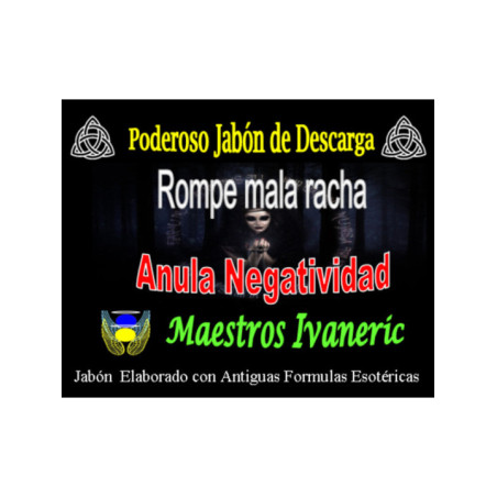 Jabón Esotérico de Propósito Rompe Mala Racha, Anula Negatividad