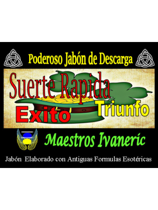 Jabón Esotérico de Propósito Suerte Rápida, Éxito y Triunfo