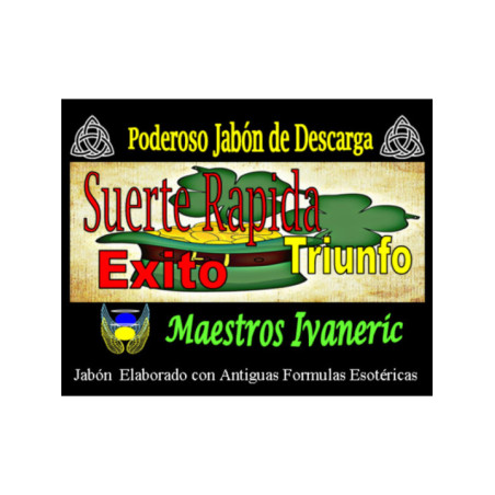 Jabón Esotérico de Propósito Suerte Rápida, Éxito y Triunfo