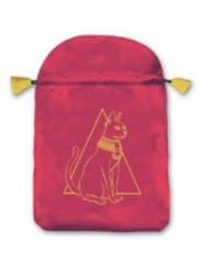 Bolsa Guarda Tarot Gato Egipcio. 16cm X 22.5cm