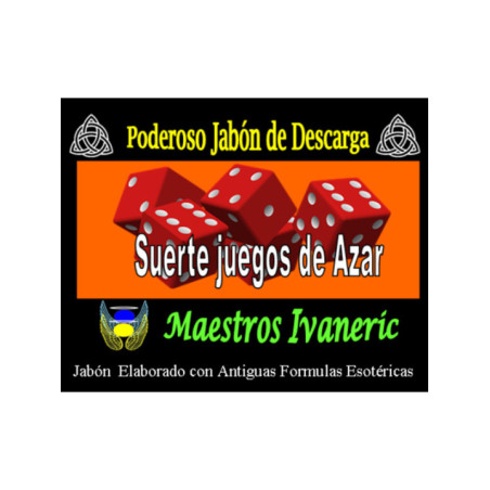 Jabón Esotérico de Propósito Suerte en los Juegos de Azar