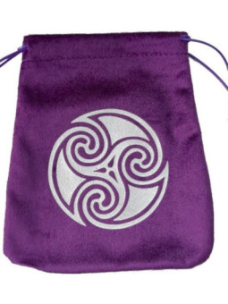 Bolsa Guarda Tarot Morada Trinqueta. 16.5cm X 15cm