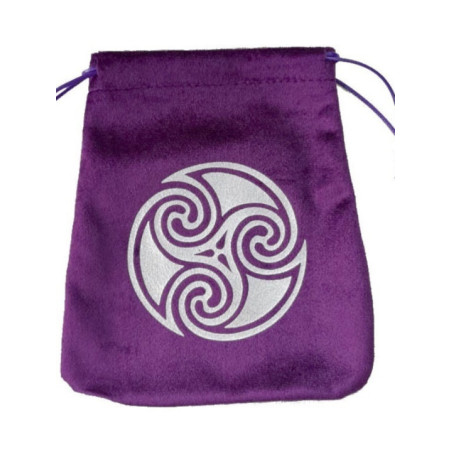 Bolsa Guarda Tarot Morada Trinqueta. 16.5cm X 15cm