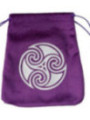 Bolsa Guarda Tarot Morada Trinqueta. 16.5cm X 15cm