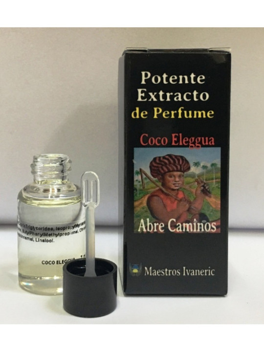 Potente Extracto de Perfume  Coco Eleggua, Abrir Caminos