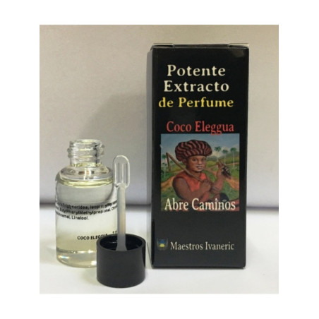 Potente Extracto de Perfume  Coco Eleggua, Abrir Caminos