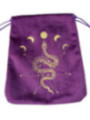 Bolsa Guarda Tarot Morada Serpiente 16.5cm X 15cm.