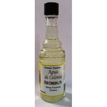 Agua de Ven Dinero Maestros Ivaneric, Atraer Dinero Fortuna, en botella cristal 250ml