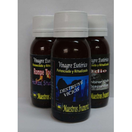 Vinagre Artesanal Destruye Vicios. 60ml