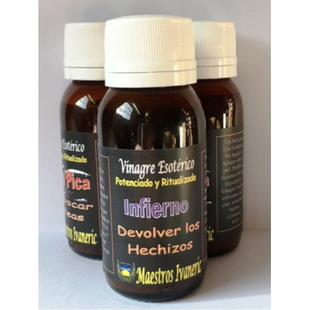 Vinagre Artesanal Infierno, Devolver los Hechizos 60ml