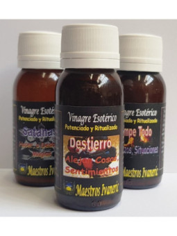 Vinagre Artesanal Destierro,  Alejar Situaciones, Sentimientos 60ml