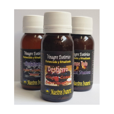 Vinagre Artesanal Destierro,  Alejar Situaciones, Sentimientos 60ml