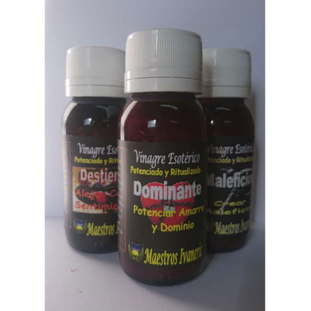 Vinagre Artesanal Dominante, Dominar Personas, Situaciones 60ml