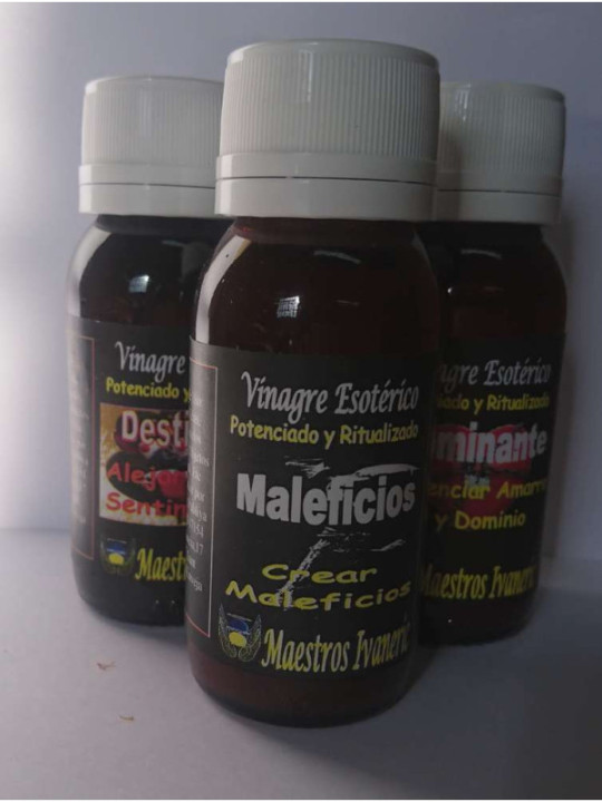 Vinagre Artesanal Maleficios, Crear maleficios 60ml