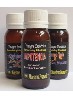 Vinagre Artesanal Impotencia, crear Impotencia 60ml