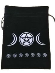 Bolsa Guarda Tarot negra. 18cm X 13cm