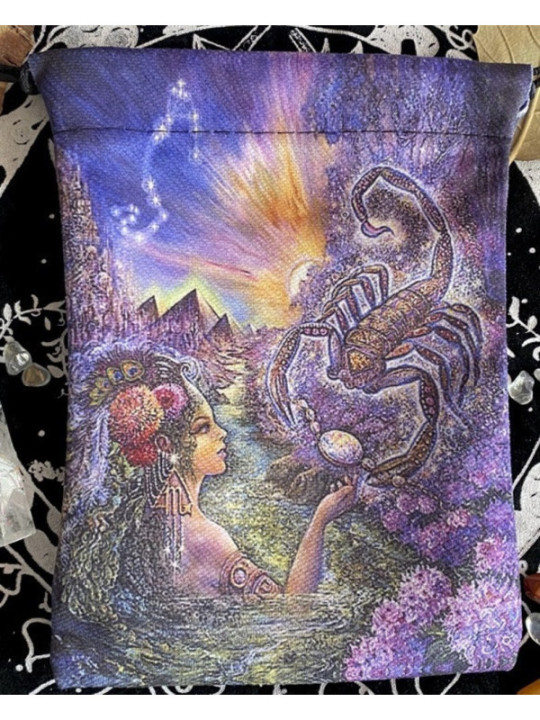 Bolsa Guarda Tarot Scorpio. 18cm X 14cm