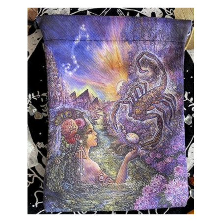 Bolsa Guarda Tarot Scorpio. 18cm X 14cm