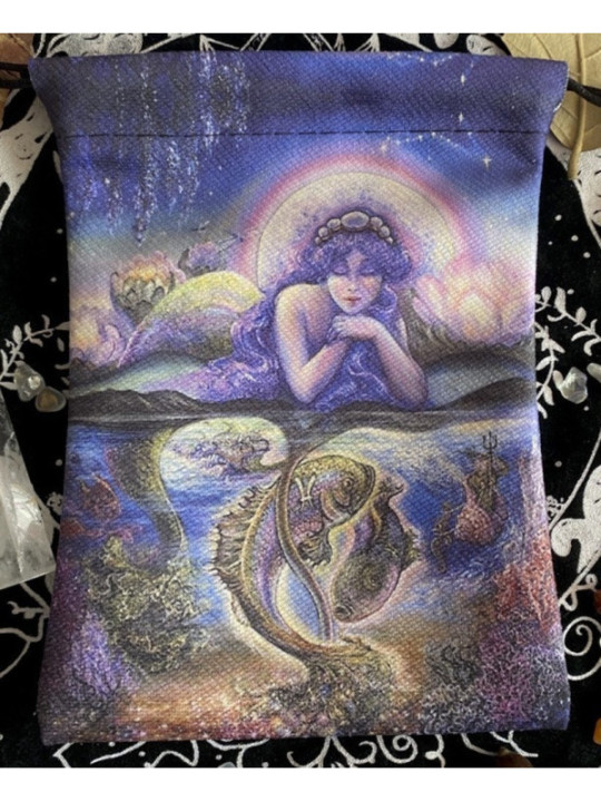 Bolsa Guarda Tarot Piscis. 18cm X 14cm