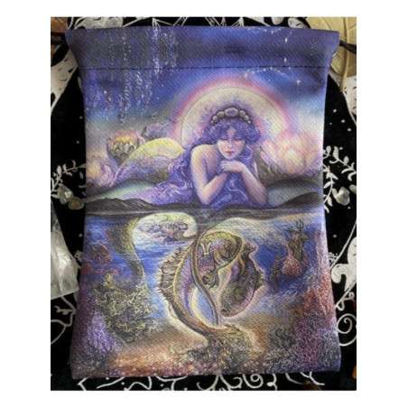 Bolsa Guarda Tarot Piscis. 18cm X 14cm