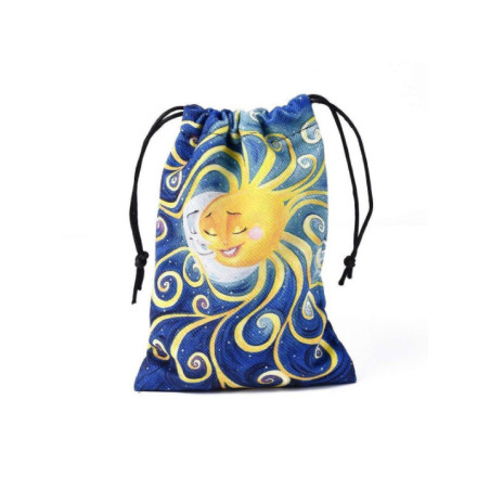 Bolsa Guarda Tarot Sol Luna Sonriente. 18cm X 14cm
