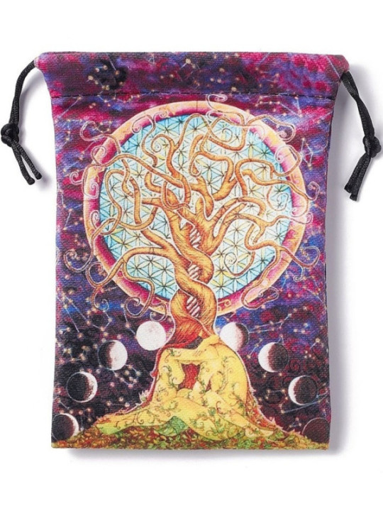Bolsa Guarda Tarot Raíces. 18cm X 14cm