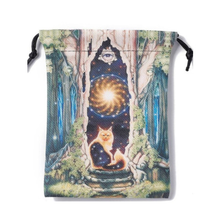 Bolsa Guarda Tarot Zorro. 18cm X 14cm