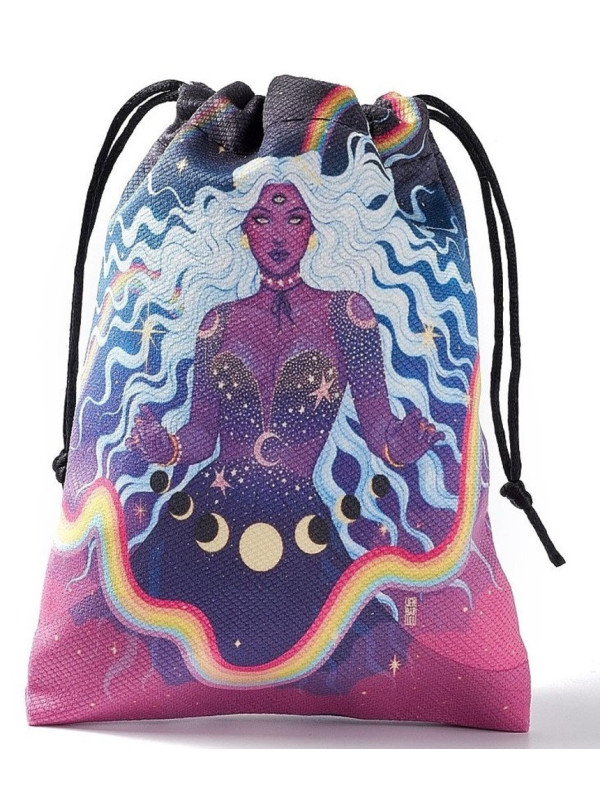 Bolsa Guarda Tarot Madre Luna. 18cm X 14cm
