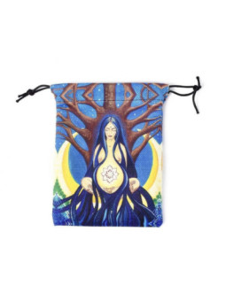 Bolsa Guarda Tarot Madre Tierra. 18cm X 14cm