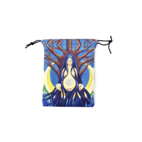 Bolsa Guarda Tarot Madre Tierra. 18cm X 14cm