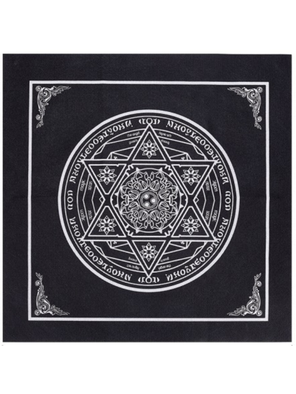 Tapete Tarot de Fieltro Pentagrama. 49 x 49 cm