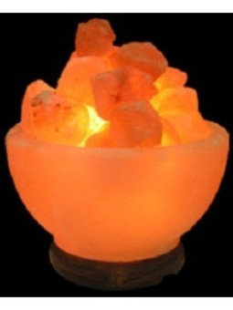 Lampara Artesanal de Sal Cuenco con trozos, de 2 a 4 Kg