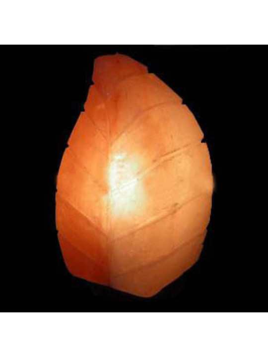 Lampara Artesanal de Sal Forma Hoja, de 2 a 4 Kg