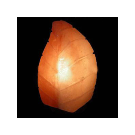 Lampara Artesanal de Sal Forma Hoja, de 2 a 4 Kg