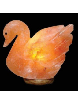 Lámpara Artesanal de Sal Cisne, 20x20 cm