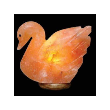 Lámpara Artesanal de Sal Cisne, 20x20 cm