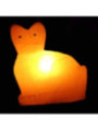 Lámpara Artesanal de Sal Gato de 20x20 cm