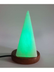 Lámpara  Pirámide de Selenita USB de 10-14cm.