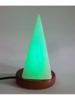 Lámpara  Pirámide de Selenita USB de 10-14cm.