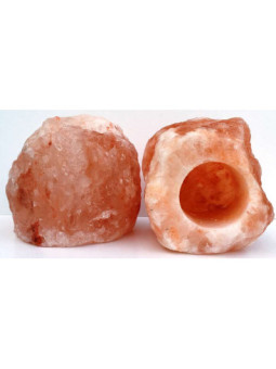 Porta Vela Natural de Sal del Himalaya.