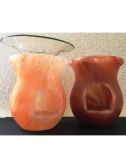 Quemador de Aceite Forma jarron Natural de Sal del Himalaya