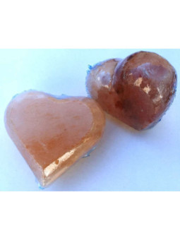 Barra de Sal del Himalaya Masajeadora Exfoliante. Corazón.