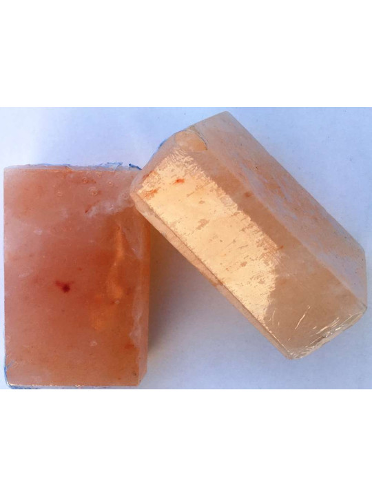 Barra de Sal del Himalaya Masajeadora Exfoliante. Rectangular
