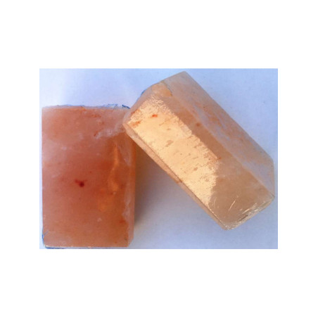 Barra de Sal del Himalaya Masajeadora Exfoliante. Rectangular