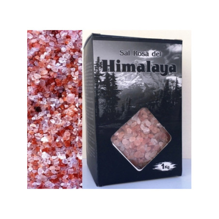 Sal del Himalaya 1.3mm. Paquete de 1 Kilo. Con caja