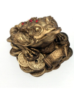 Sapo de la Prosperidad, 3 Patas con monedas