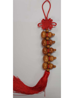 Colgador con Calabazas de Madera de Perú . 35cm