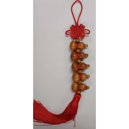 Colgador con Calabazas de Madera de Perú . 35cm