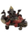 Figura Ganesh, Banco de Pavo Real - 15cm alto x 18 cm de ancho